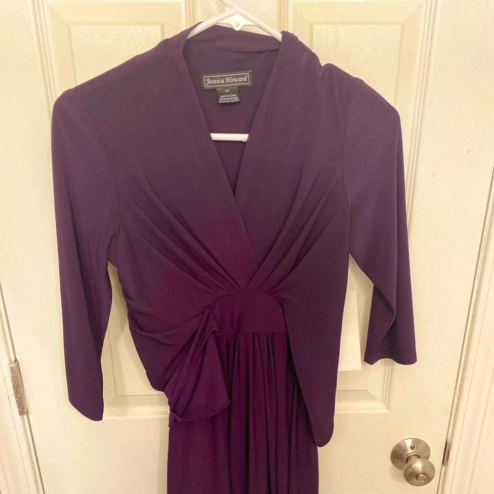 Purple petite Jessica Howard dress